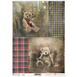 Rizspapír A/4 R1784 - Teddy maci