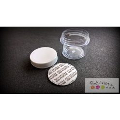 Kozmetikai san tégely 14ml - átlátszó, lapka nélkül