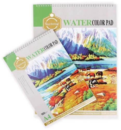 Spirálos akvarell papír A/3 160g 24 db/cs