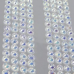 Strassz matrica – öntapadós 30 cm - fehér