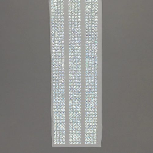 Strassz matrica – öntapadós 30 cm - fehér