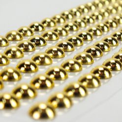   Strassz matrica – öntapadós flitter gyöngy, 8 mm - arany