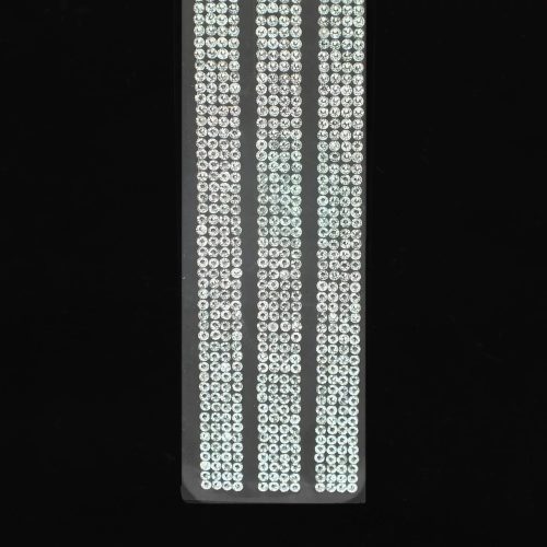 Strassz matrica – öntapadós 30 cm - ezüst