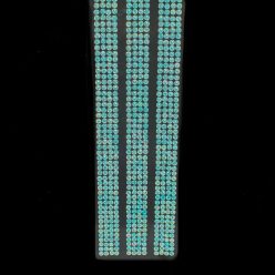 Strassz matrica – öntapadós 30 cm - türkiz