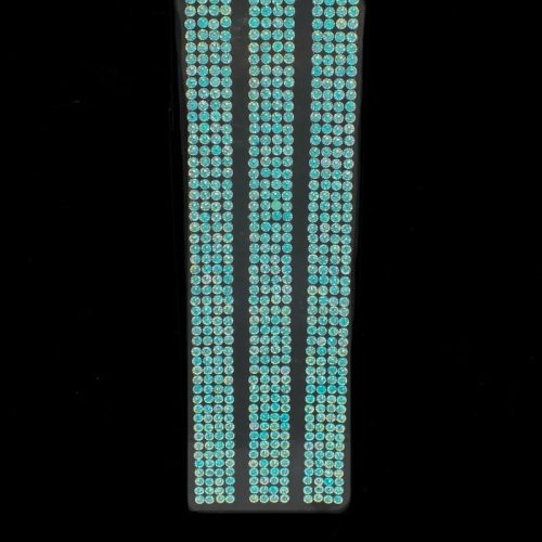Strassz matrica – öntapadós 30 cm - türkiz