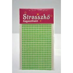   Strassz matrica – öntapadós strasszkő, 4 mm, 486 db/csomag - Zöld