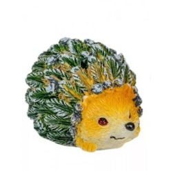 Zöld tüskés sün dekoráció 4 cm