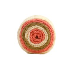   Sweet roll cake, színátmenetes fonal 140g 1047-15 Korall-bézs