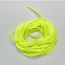 Szatén zsinór 5 m- neon zöld