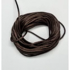 Szatén zsinór 5 m- sötét barna