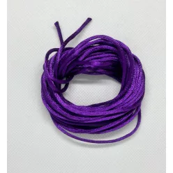 Szatén zsinór 5 m- sötét lila