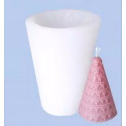   Gyertyaöntő forma, szilikon öntőforma - Fenyő, egyszerű 7,5 x 5 cm