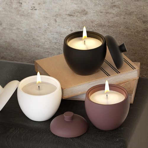 szilikon öntőforma - fedeles gyertyatégely 