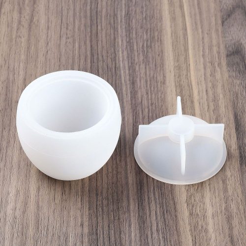 szilikon öntőforma - fedeles gyertyatégely 