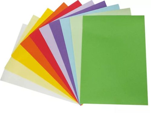 Színes Papír A/4 – 100 lap, élénk színek  10 szín x 10 lap