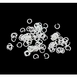 Szerelőkarika 5 mm, 100db/cs - ezüst szín, nikkelmentes
