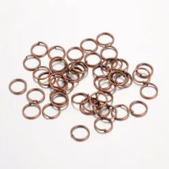  Szerelőkarika 10mm, 100db/cs - vörös bronz szín, nikkelmentes
