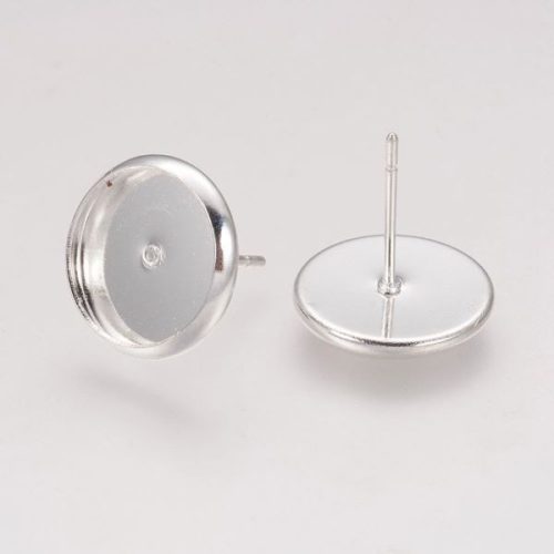 Tálcás fülbevaló stift, nikkelmentes 10mm