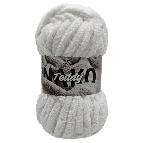 Nako Teddy vastag zseníliafonal - 208 - Fehér 200g