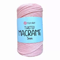   Yarn art twisted 3mm macrame kifésülhető fonal 767 Rózsaszín