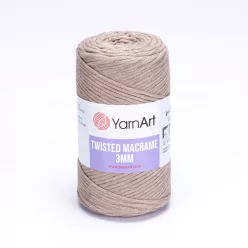   Yarn art twisted 3mm macrame kifésülhető fonal 768 cappuccino