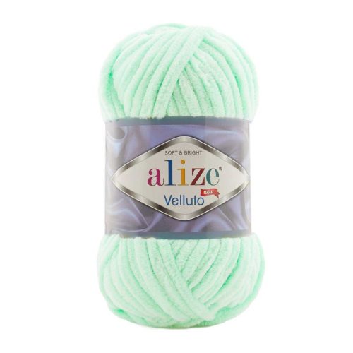 Alize velluto plüss, zsenília fonal 464 - Menta zöld