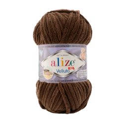 Alize velluto plüss, zsenília fonal 493 - Sötét barna