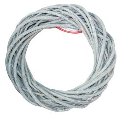 Vessző koszorú alap 25 cm - szürke rusztikus