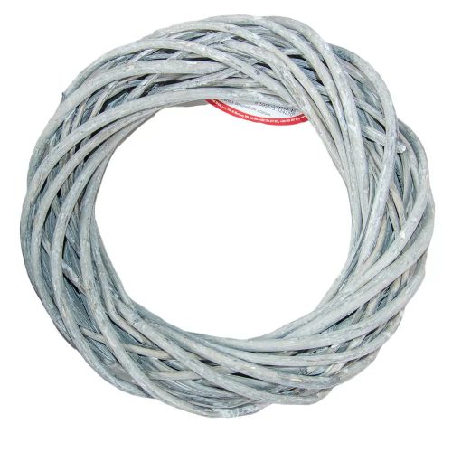 Vessző koszorú alap 25 cm - szürke rusztikus