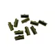 Szalagvégzáró 10 db/cs 15 mm - sárga bronz