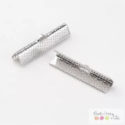 Szalagvégzáró 4db/cs - nikkel szín 30mm