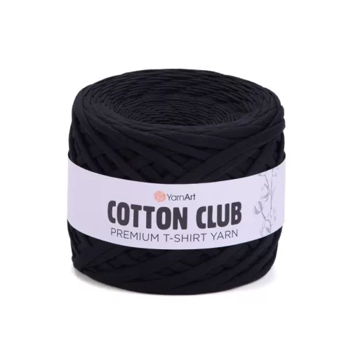 Yarnart Cotton club minőségi, prémium pólófonal 7300 - Fekete