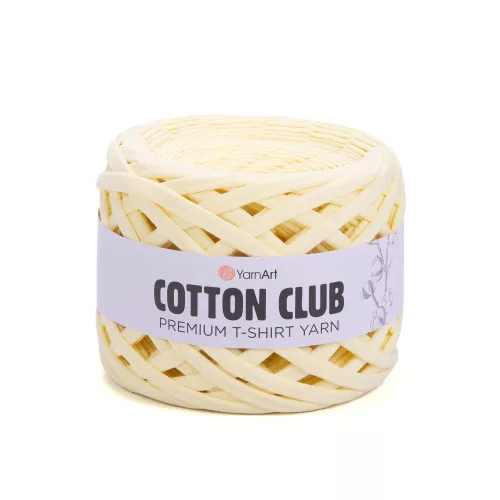 Yarnart Cotton club minőségi, prémium pólófonal 7321 - Világos sárga