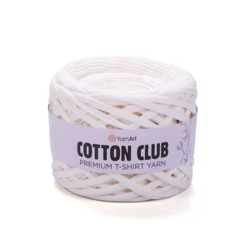 YarnArt Cotton club minőségi, prémium pólófonal 7349 - Tört fehér