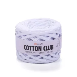   Yarnart Cotton club minőségi, prémium pólófonal 7350 - Hófehér