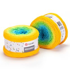 YarnArt Rosegarden fonal 310 Napsárga-türkiz