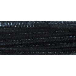 Zsenília drót 6x300 mm 10 db/cs - Fekete